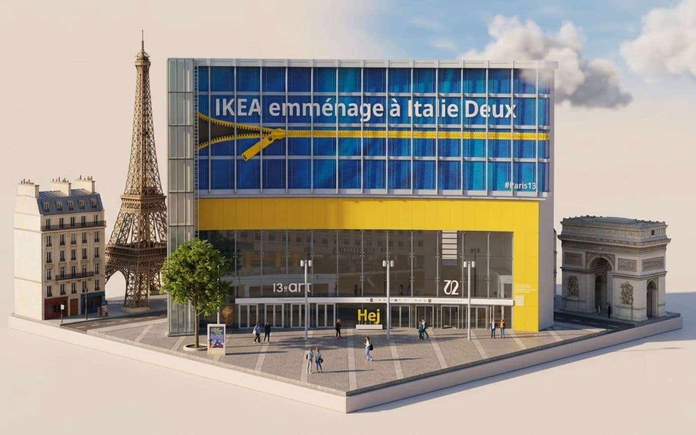 Maqueta 3D — IKEA Place d'Italie